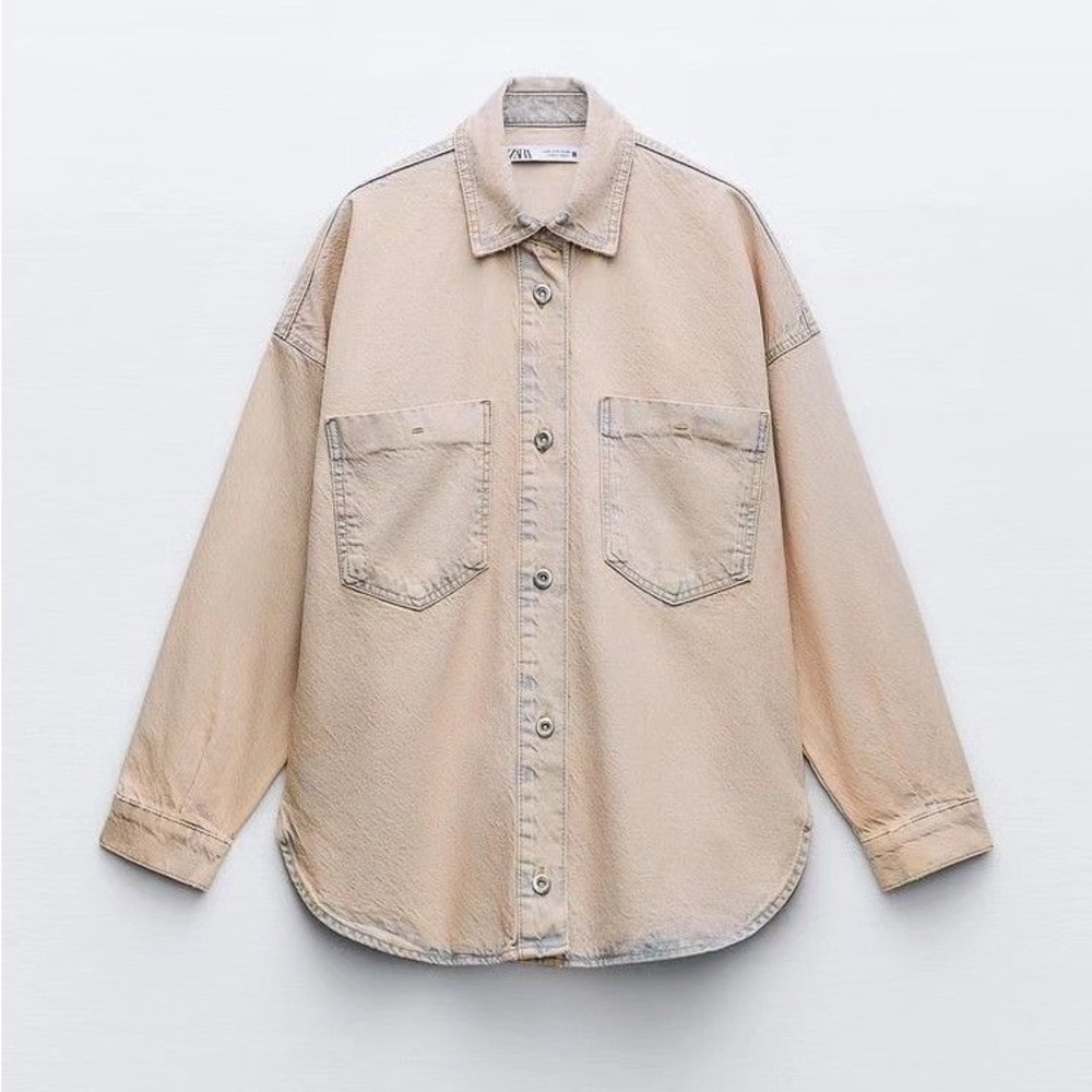 Zara Denim Shirt Jacket‎